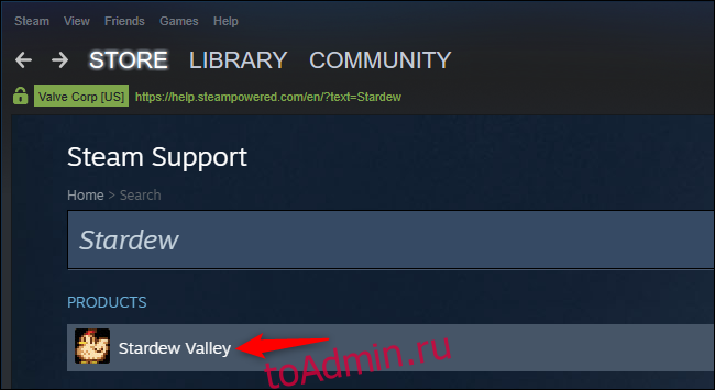 Получите поддержку игры в Steam