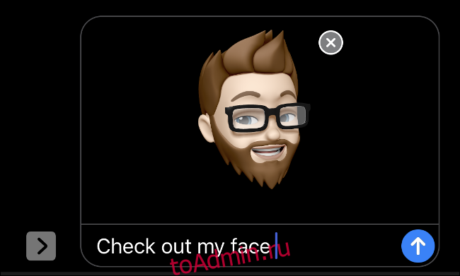 Использование Memoji с Face ID в iMessage