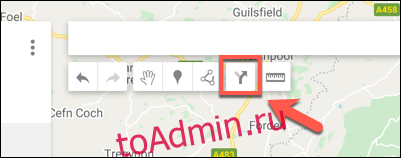 Нажмите опцию Добавить маршруты, чтобы добавить новый слой маршрутов на настраиваемую карту Google Maps.