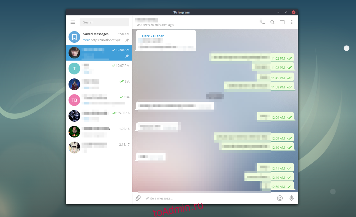   обновить приложение Telegram linux